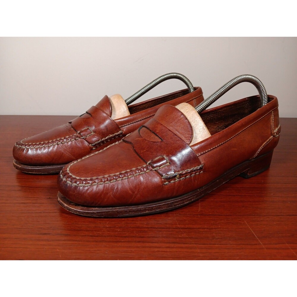 Cole Haan Country Leather Penny Loafers Size 9.5M Brown Made in Brazil 2906 EUC